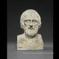 Hand carved greek bust white stone head statue for sale